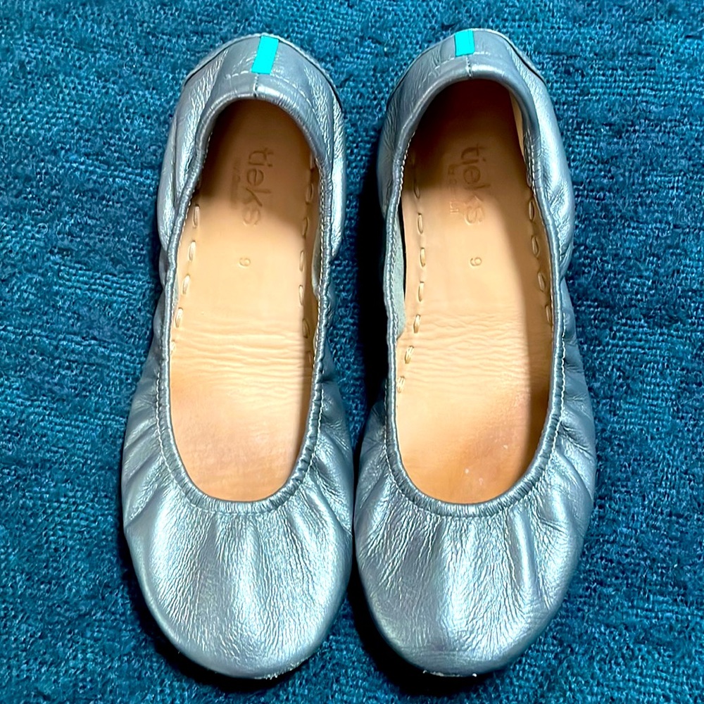 Tieks Metallic Pewter (Size 9)